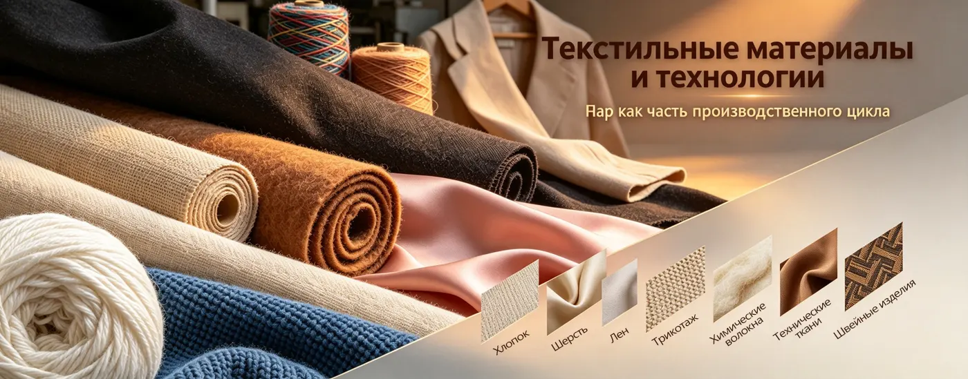 Применение пара в текстильной промышленности